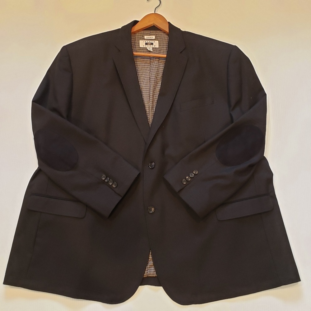 JOSEPH ABBOUD Wool Blend Elbow Patch Blazer,  4X